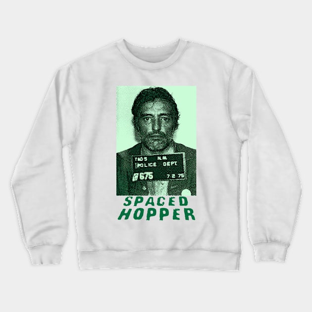 Spaced Hopper leaf green Crewneck Sweatshirt by Spine Film